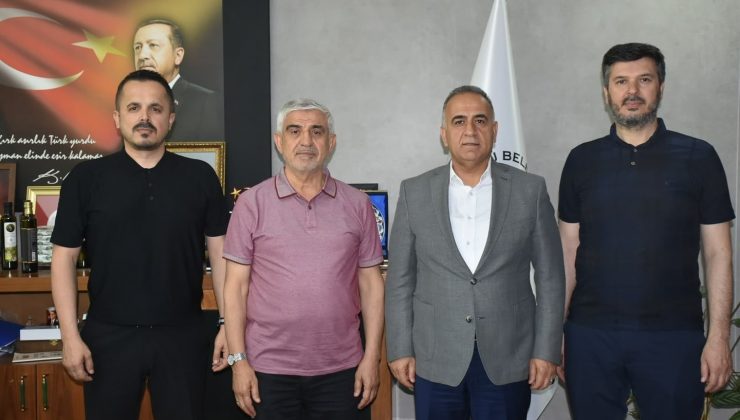 BAŞKAN SARI, YENİ DÜNYA VAKFI HEYETİNİ AĞIRLADI