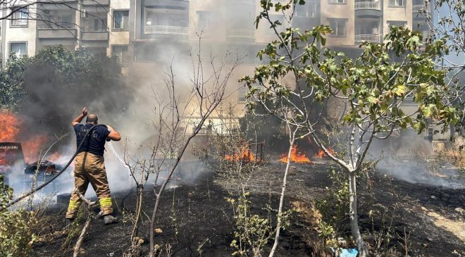 HATAY’DA YANGIN FACİAYA YOL AÇMADAN SÖNDÜRÜLDÜ 
