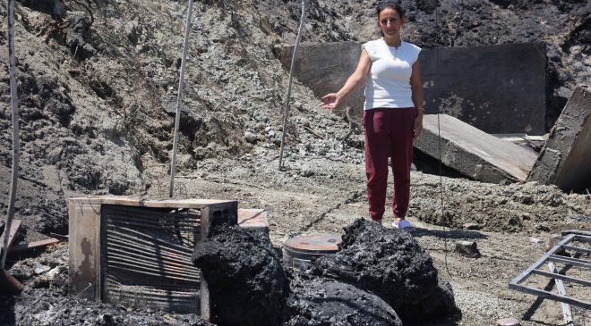 DEPREMDE EVİ YIKILAN KADININ YENİ YUVASI İÇİN ALDIĞI EŞYALAR YANGINDA KÜL OLDU  