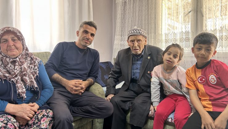 103 YAŞINDAKİ KORE GAZİSİ TORUNUNUN, TORUNUNU GÖRDÜ  