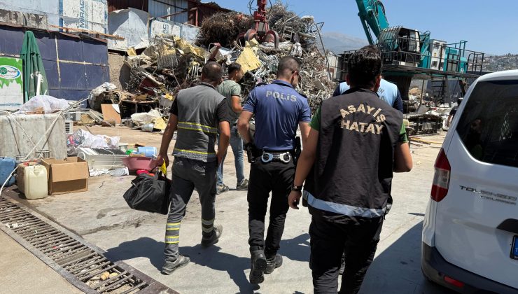 İSKENDERUN’DA HURDACILAR DENETLENDİ   