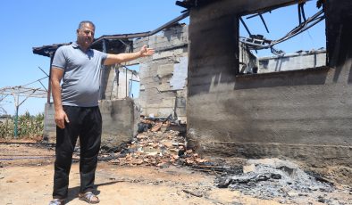 YUVASI ALEV ALEV YANARAK KULLANILMAZ HALE GELDİ 