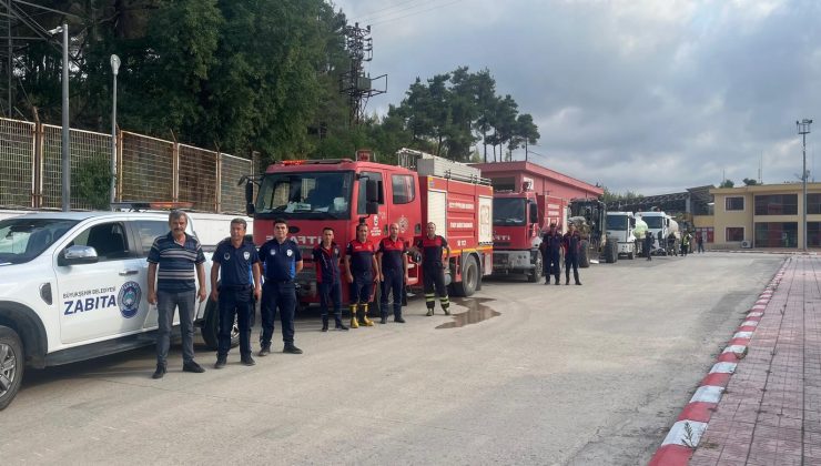 SURİYE’DEKİ YANGINA MÜDAHALE EDEN EKİPLER HATAY’A DÖNDÜLER   
