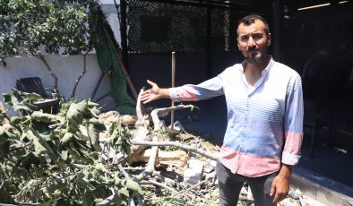 DEMİR YÜKLÜ KAMYON 8 METRELİK DUVARDAN BAHÇEYE UÇTU 