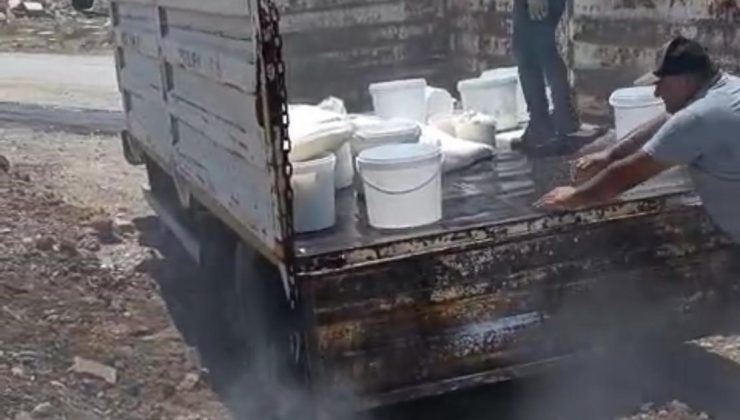  MİDE BULANDIRAN ŞARTLARDA ÜRETİLEN YARIM TON SÜT VE SÜT ÜRÜNÜ İMHA EDİLDİ   