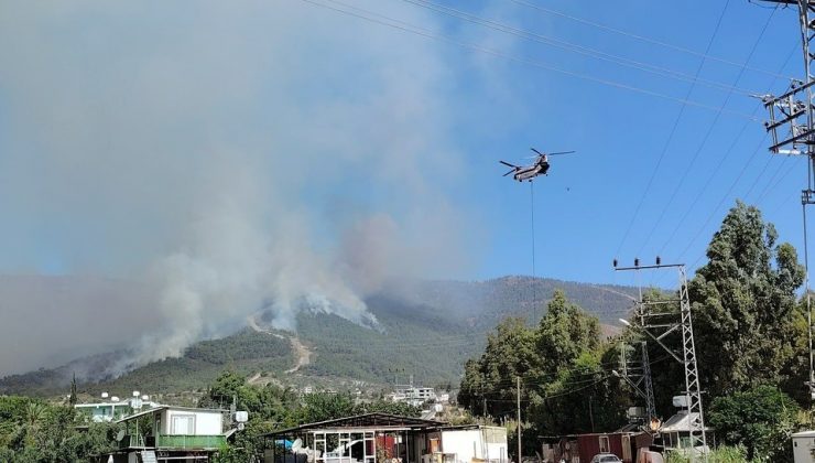 ÖNTÜRK: YANGINA HAVADAN MÜDAHALE SÜRÜYOR