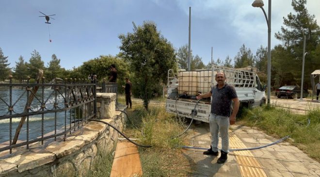 HATAY’DA YANGIN RÜZGARLA BİRLİKTE BÜYÜYOR