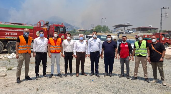 HATAY BAROSU’NDAN YANGIN BÖLGESİNE İÇECEK VE GIDA DESTEĞİ 