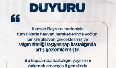 HATAY’DA HAYVAN PAZARLARI KAPATILDI