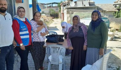 AK KADINLAR YANGIN BÖLGESİNDE YARA SARDI