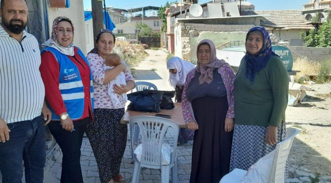 AK KADINLAR YANGIN BÖLGESİNDE YARA SARDI