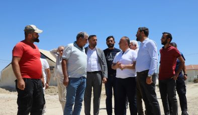 BAŞKAN SARI KÖY EVLERİNİ İNCELEDİ 
