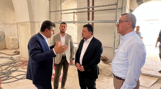 GAZETECİLERE ANTAKYA’DAKİ DEPREM SONRASI ÇALIŞMALAR ANLATILDI