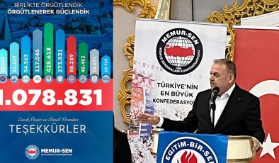MEMUR-SEN ÜYE SAYISINDA ZİRVEDE!