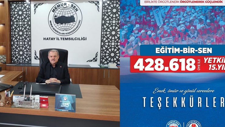 BAYRAKDAR: MEMUR-SEN TÜRKİYE’NİN EN BÜYÜK STK’SIDIR