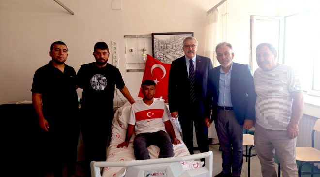 HATAY MİLLETVEKİLİ GATA’DA TEDAVİ GÖREN GAZİLERİ ZİYARET ETTİ