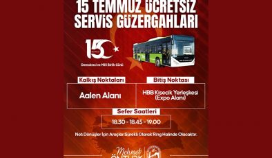 HBB’DEN 15 TEMMUZ ETKİNLİKLERİNE ÜCRETSİZ ULAŞIM DESTEĞİ
