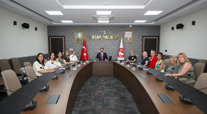 VALİ MASATLI BAŞKAN ÖĞÜT VE YÖNETİMİNİ KABUL ETTİ 
