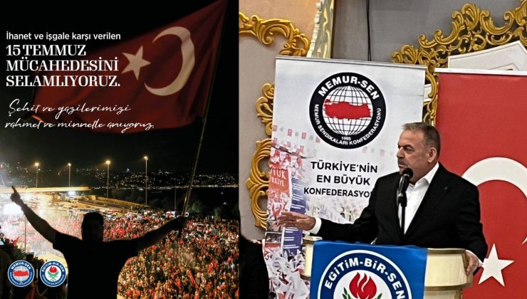 BAYRAKDAR: 15 TEMMUZ MİLLETİN DESTANIDIR
