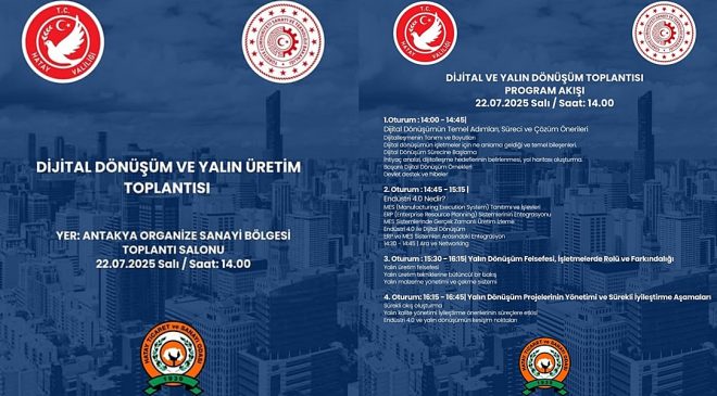 HTSO DİJİTAL VE YALIN DÖNÜŞÜM TOPLANTISI DÜZENLİYOR