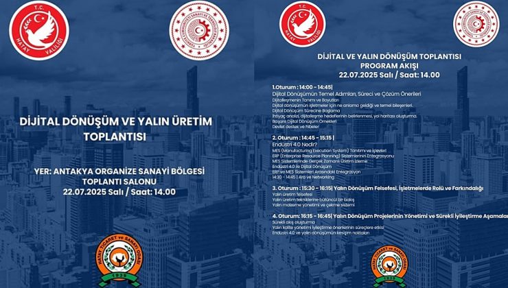 HTSO DİJİTAL VE YALIN DÖNÜŞÜM TOPLANTISI DÜZENLİYOR