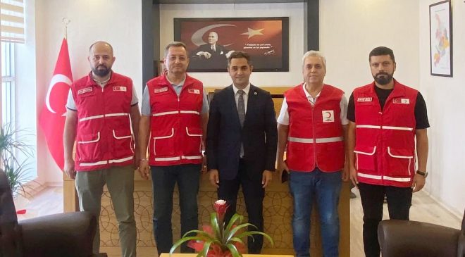KIZILAY’DAN KAYMAKAMI MURAT’A TEBRİK ZİYARETİ