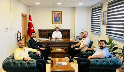 HAİDER’DEN KAYMAKAM BUZKAYA’YA TEBRİK ZİYARETİ