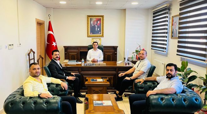 HAİDER’DEN KAYMAKAM BUZKAYA’YA TEBRİK ZİYARETİ