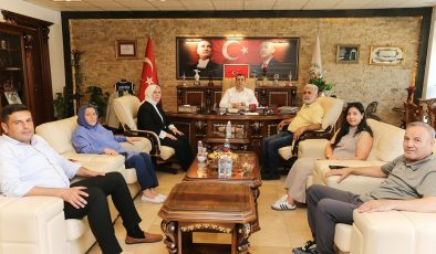 BAŞKAN YUMUŞAK, KURUM YÖNETİCİLERİNİ AĞIRLADI