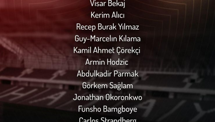 HATAYSPOR’UN İL 11’İ BELLİ OLDU