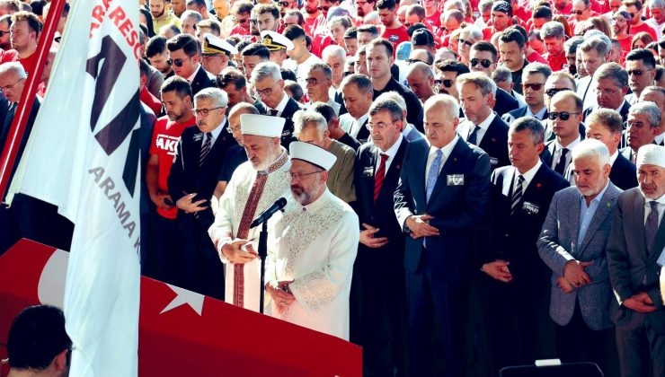 YAYMAN ORMAN ŞEHİTLERİNİN CENAZESİNE KATILDI