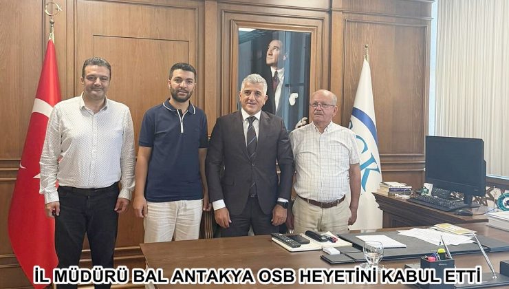İL MÜDÜRÜ BAL ANTAKYA OSB HEYETİNİ KABUL ETTİ