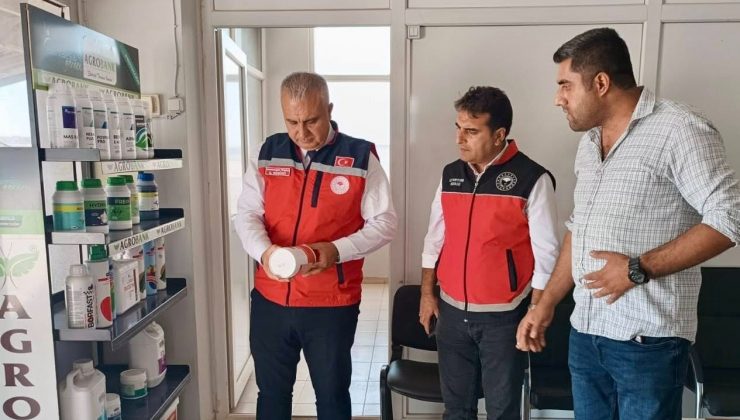 HATAY’DA ZİRAİ İLAÇ BAYİLERİ DENETLENDİ