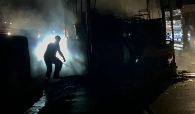 ALEVLERE TESLİM OLAN YOLCU OTOBÜSÜNDE KORKU DOLU ANLAR   
