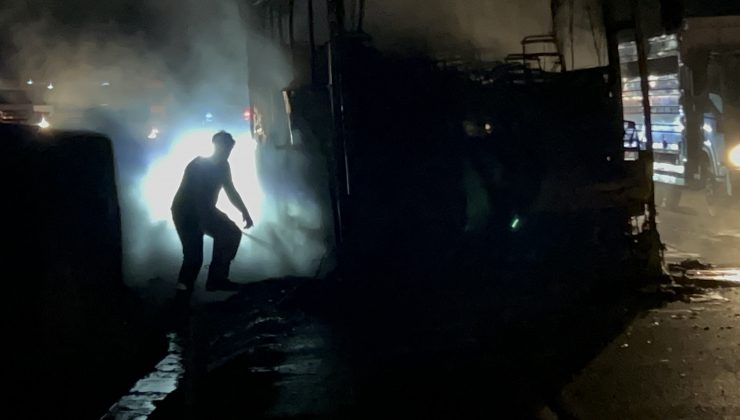 ALEVLERE TESLİM OLAN YOLCU OTOBÜSÜNDE KORKU DOLU ANLAR   