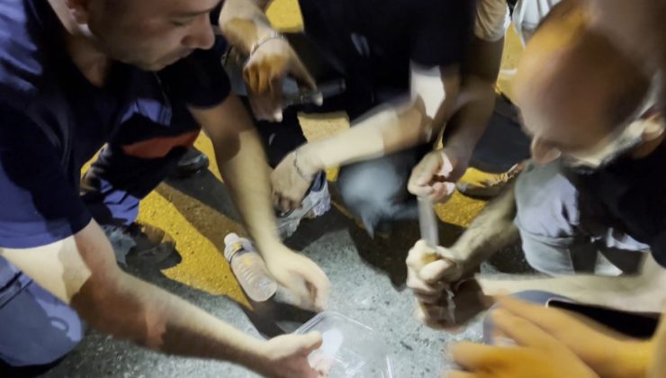 KAZADA KOPAN PARMAĞI GECE KARANLIĞINDA ARAYARAK BULDULAR 