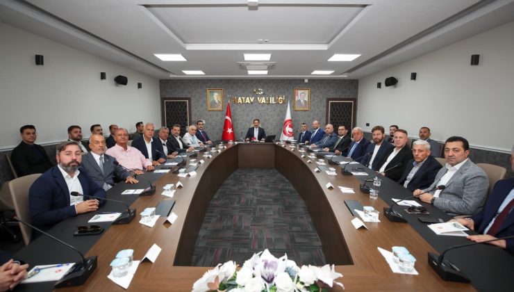 HATAY VE SURİYE ARASINDAKİ TİCARİ İLİŞKİLERİN GELİŞTİRİLMESİ PLANLANIYOR   