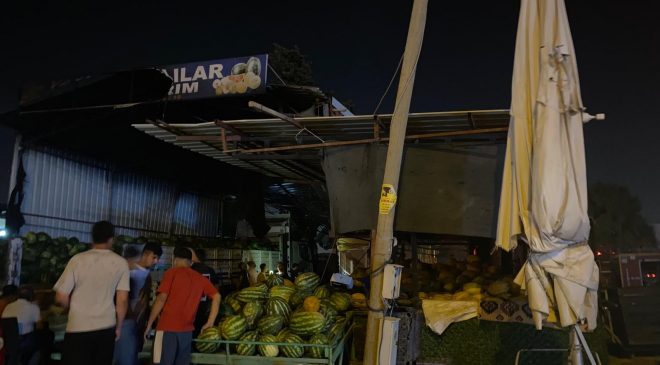 ŞOFBENDEN ÇIKAN YANGINDA ALEVLER İŞ YERİNİ SARDI   