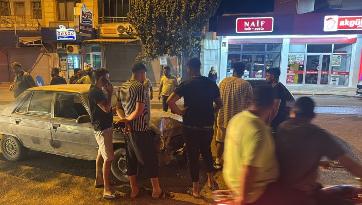 İKİ OTOMOBİLİN KARIŞTIĞI KAZA KAMERADA   
