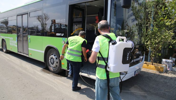 HBB OTOBÜSLERİ GÜNLÜK DEZENFEKTE EDİLİYOR