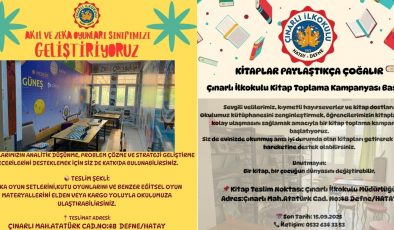 ÇINARLI İLKOKULU’NDAN ANLAMLI KAMPANYA