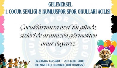 KUMLU’DA ÇOCUK ŞENLİĞİ VE SPOR OKULU AÇILIŞI DÜZENLENECEK