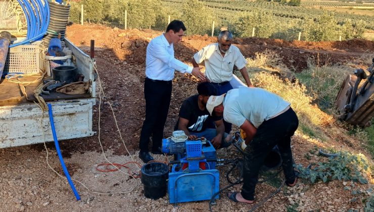 AKTEPE’DE KURAKLIĞA KARŞI İKİ KUYU DEVREDE