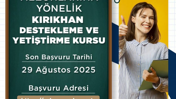 HBB’DEN KIRIKHAN’DA LİSE MEZUNLARINA KURS DESTEĞİ