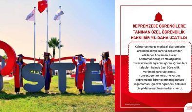 YÖK’TEN DEPREMZEDE ÖĞRENCİLER KARARI