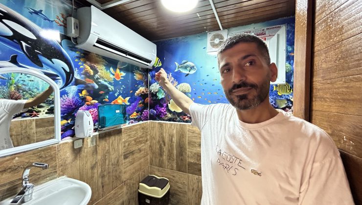 KAVURUCU SICAĞA KARŞI İŞLETMESİNİN 2 BUÇUK METREKARELİK TUVALETİNE KLİMA TAKTIRDI 