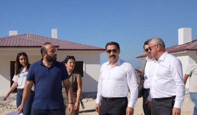 ŞEKERE BÖLGESİNE İNŞA EDİLEN KÖY EVLERİNDE SONA GELİNDİ   
