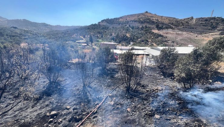 ANTAKYA’DA BAHÇE YANGINI   