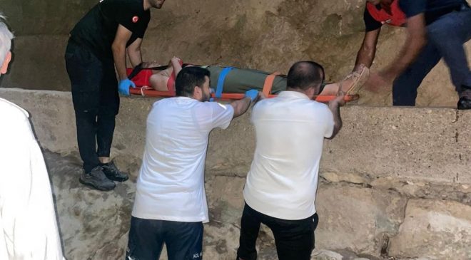 TİTUS TÜNELİ’NDE DENGESİNİ KAYBEDEREK DÜŞEN VATANDAŞ YARALANDI   