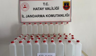 SAMANDAĞ’DA 200 LİTRE ETİL ALKOL ELE GEÇİRİLDİ   